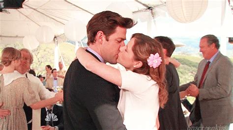 Jim And Pam Kiss Gif