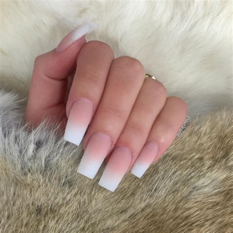 Coffin Nails Ombre, Ombre Acrylic Nails, Classy Acrylic Nails, Square ...