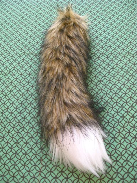 Faux FOX tail | Furry costume, Black and white, Pet gear