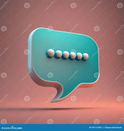 Cute Color Conversation Bubble. Symbol of Communication, Message Stock Illustration ...