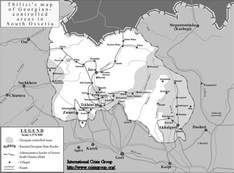 South Ossetia Map