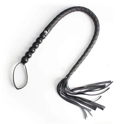 Hot Sex Toys Adult Game Sexy Spanking Paddle Whip PU Leather Flirt Toys Black Handle Spankers ...