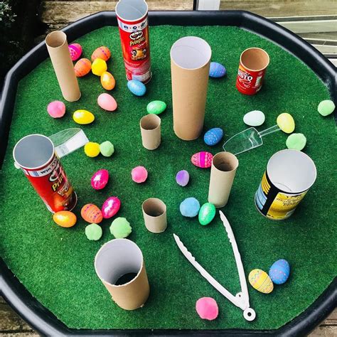 Claire- Play Coach for Parents on Instagram: “🐣An easy Easter themed Tuff Spot! 🐣 Lots of ...