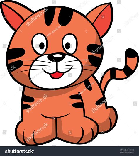 Cartoon Cat Stock Vector Illustration 89037172 : Shutterstock