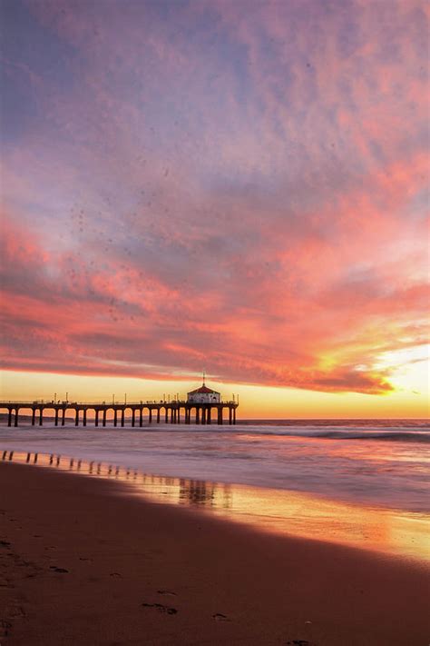 Manhattan Beach sunset Photograph by Jake Scheinberg