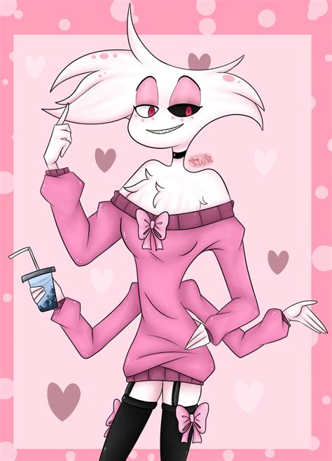 Little angel dust drawing! Cx .:myart:. Commission are open : r/HazbinHotel