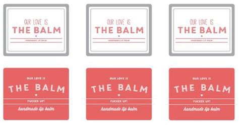 Printable Lip Balm Labels - Printable Word Searches