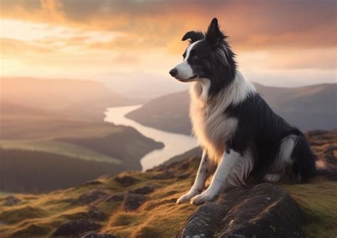 Premium AI Image | The Border Collie is a breed of herding dog