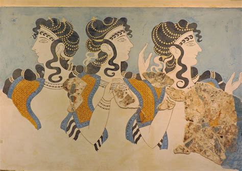 Minoan Painting, Archeological Museum, Heraklion, Crete, Greece | Minoan art, Mediterranean art ...