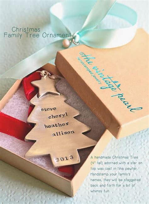 Personalized Christmas Family Tree Ornament