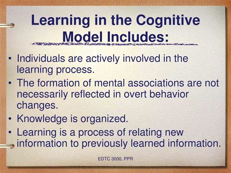 PPT - Learning Through Various Cognitive Models PowerPoint Presentation - ID:3561470