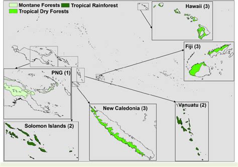 Summary of climate change impacts on terrestrial flora. (1) Montane ...