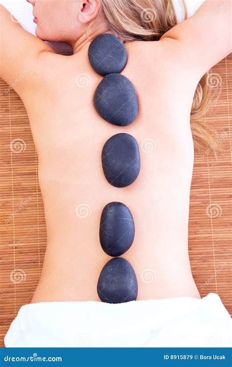 Volcanic stone massage stock image. Image of skin, health - 8915879