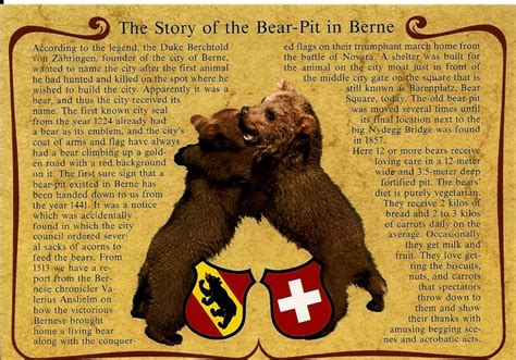 The story of the Bear Pit in Berne, Switzerland. Side note: this has ...