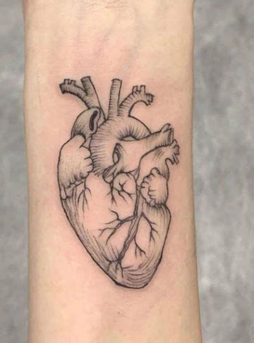 2 estilos en tatuajes de corazon humano en tendencia | Tatuaje de ...