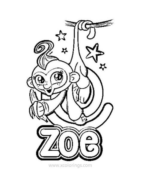 Fingerlings Coloring Pages Zoe - XColorings.com