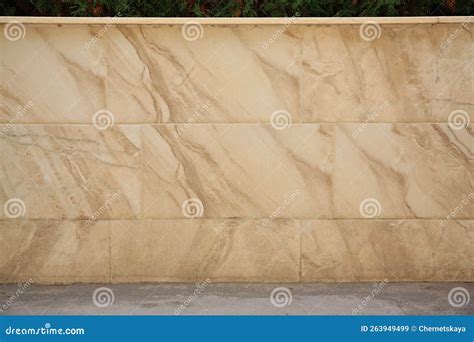 Beige Marble Wall of Building Outdoors. Exterior Design Stock Image ...