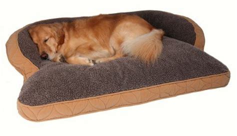 Floppy Ears Design Microfiber and Fleece Surround Bolster Dog Bed, Large Size (for Large Dogs ...