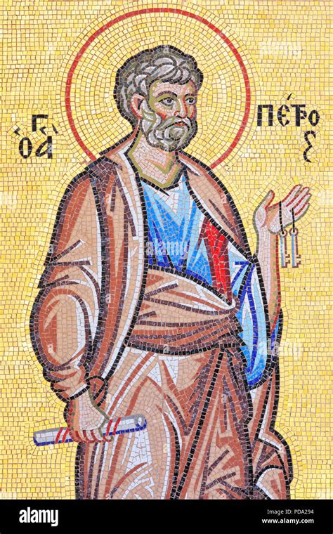 Mosaic depicting saint peter hi-res stock photography and images - Alamy