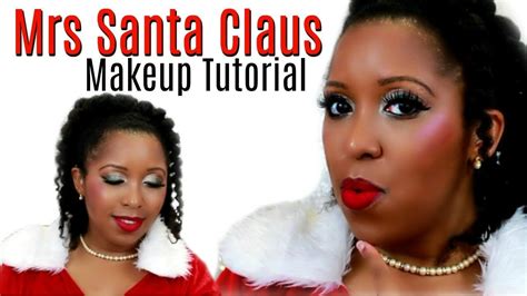 VLOGmas Day 2 Mrs Santa Claus Makeup Look Tutorial | Medium Warm Skin ...