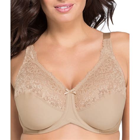 Lilyette - Lilyette Womens Comfort Lace Minimizer Bra Style-428 - Walmart.com - Walmart.com