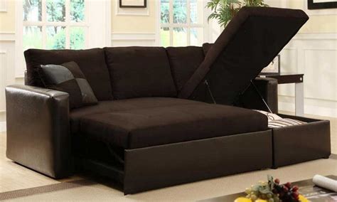 Sectional Sofa-Bed With Storage | Groupon Goods