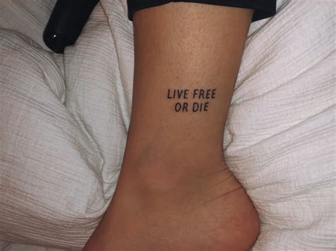 Ankle Tattoo | Live free tattoo, Tattoos, Free tattoo