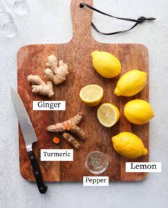 Lemon Ginger Turmeric Shots - Cook At Home Mom