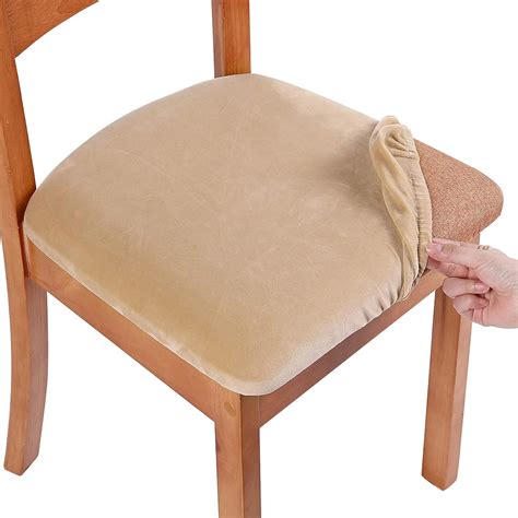 smiry Original Velvet Dining Chair Seat Covers, India | Ubuy