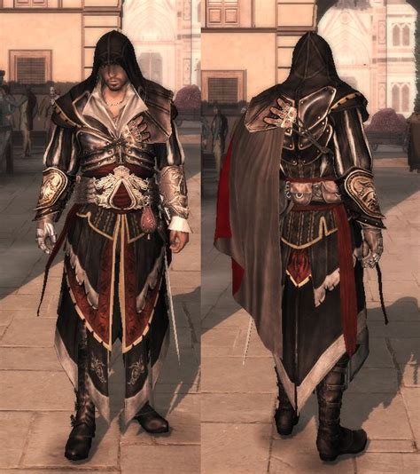 Ezio wearing the Armor of Altaïr; Assassin's Creed 2; photo: https://vignette.wikia.nocookie.net ...