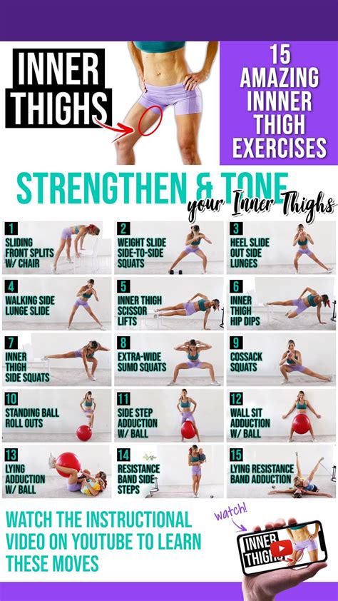 15 Amazing Inner Thigh Exercises To Tone And Define | Thigh exercises ...