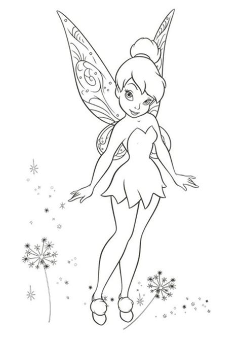 Free & Easy To Print Tinkerbell Coloring Pages - Tulamama