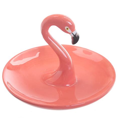 Amazon.com: Collectable Flamingo Trinket Tray And Ring Holder Flamingo Decor, Pink Flamingos ...