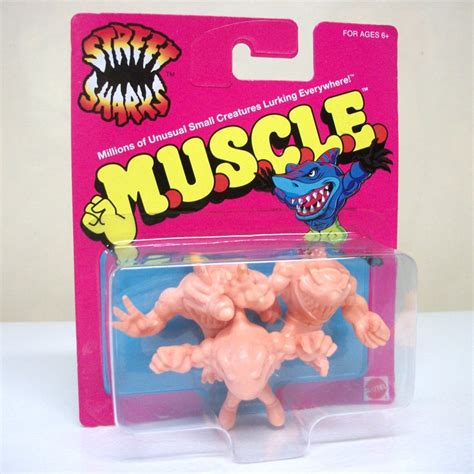 Street Sharks 3-pk MUSCLE slash big slammu streex pink rubber figure muscles men Mattel 2019