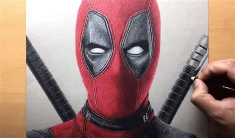 How to draw Deadpool face Step by Step