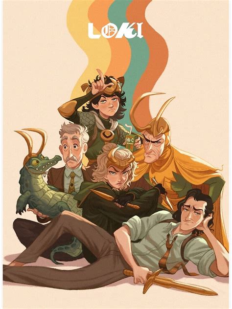 "Loki Variant + Mobius" Poster by ruthdtinsley | Redbubble