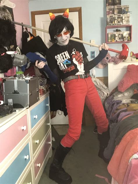 Decided to post a photo of my terezi pyrope cosplay! : r/homestuck