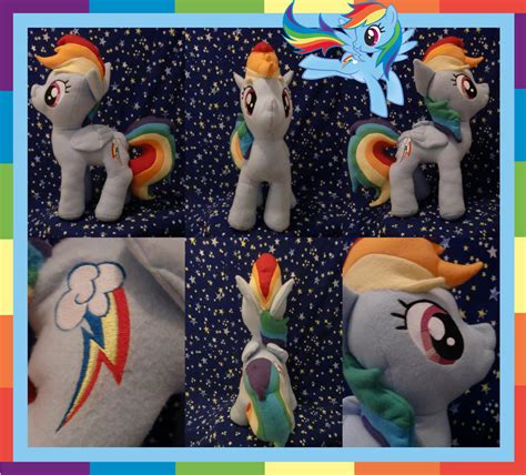 Rainbow Dash Plushie by Meowplease on DeviantArt