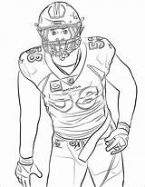 Odell Beckham Jr Football Player Coloring Page  Free Printable sketch template
