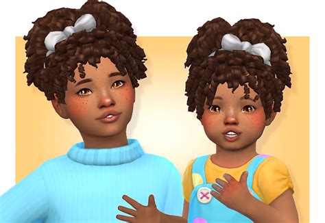 Afro Hair Sims 4 Cc, Sims Hair, Sims 4 Cc Kids Clothing, Sims 4 Mods Clothes, Toddler Hair Sims ...