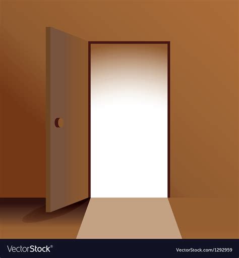 Open doors Royalty Free Vector Image - VectorStock