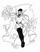 Doctor Strange coloring Pages To Download And Print For Free sketch template