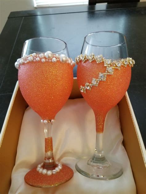 Pin by Wilma Bivens on wine glasses | Diy wine glass, Diy wine glasses, Glitter wine glasses diy