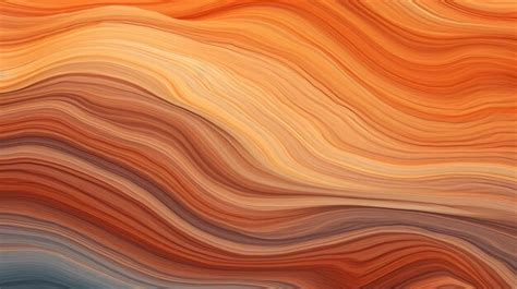 Premium Photo | Abstract Orange Wood Grain Waves Earth Tone Color Palette