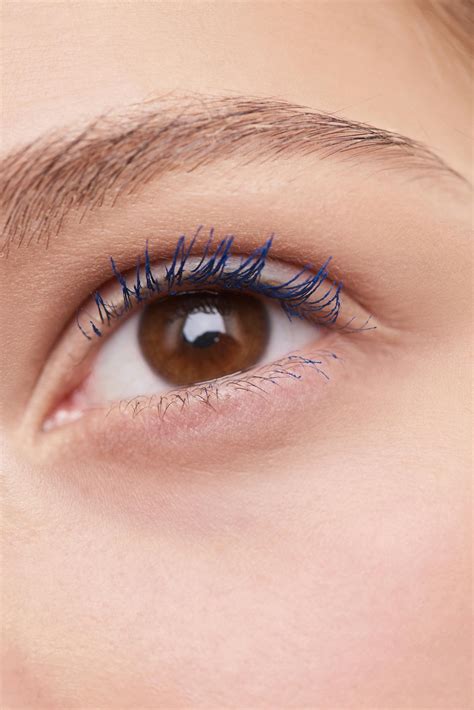 Woman Left Eye With Blue Eyelashes · Free Stock Photo