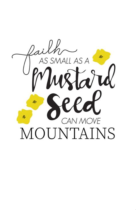 "Mustard Seed Faith Matthew 17:20" Sticker for Sale by laurensorine | Inspirational bible quotes ...