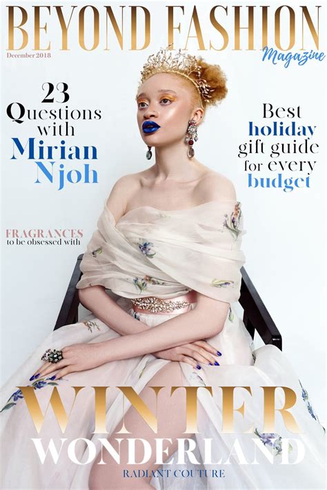 Albino Model Mirian Njoh Shatters All Beauty Stereotypes On The Cover of Beyond Fashion Magazine ...