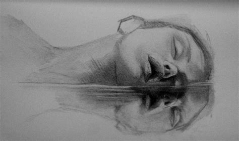 unfinished water reflection drawing | Reflection art, Reflection ...