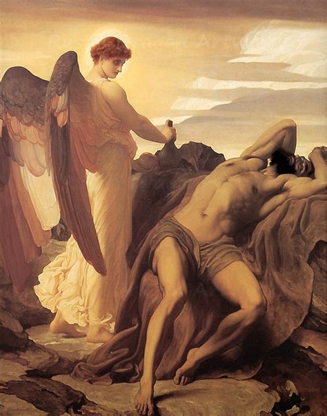 Frederic Leighton elijah in the Wilderness 1878 | Etsy