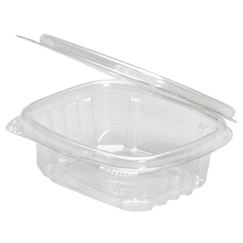 Genpak Clear Hinged 8 oz. Deli Food Containers with Lids, 100 count ...